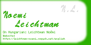 noemi leichtman business card