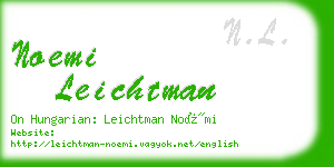 noemi leichtman business card